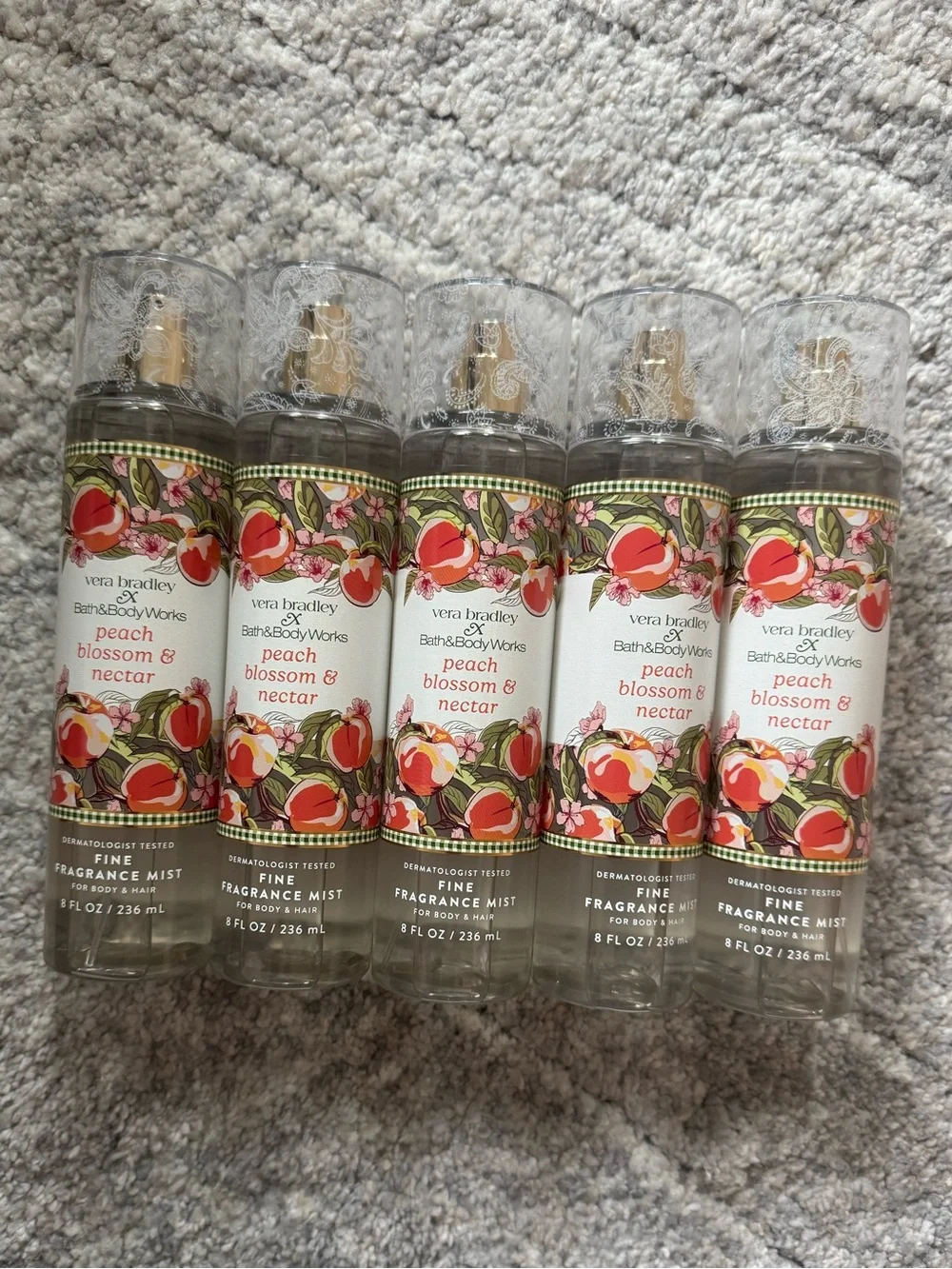 Bath & Body Works- peach blossom & nectar fragrance mist bundle